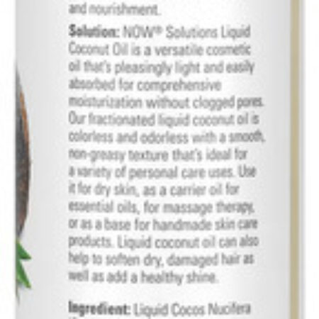 Óleo De Coco Líquido Now Foods Coconut 473ml Importado 2un - Imagem 3