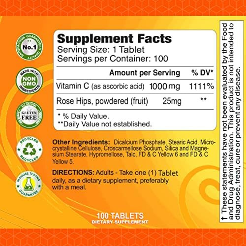 Alfa Vitamins Vitamina C Com Rose Hips Com 1000 Mg De Vitami - Imagem 2