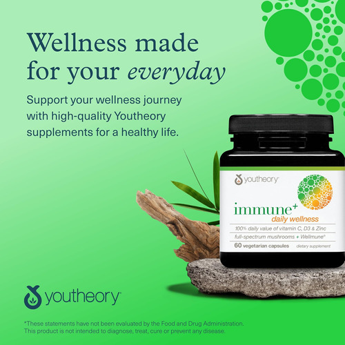 Youtheory Immune+ Daily Wellness - Suplemento De Suporte Imu - Imagem 7