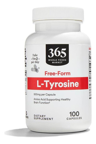 Whole Foods Market, L Tirosina 500mg, 100 Cápsulas
