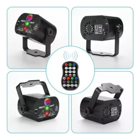 Novo Mini Projetor Laser Stage Light Jogo + Controle Remoto - Imagem 5