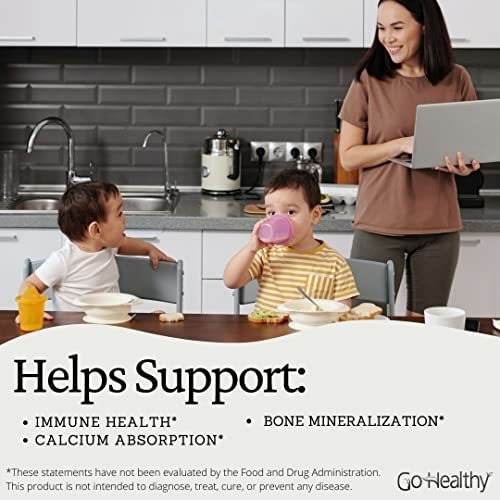 Go Healthy Kids Vitamina D3 E K2, 1000 Ui, Gotas Líquidas Ve - Imagem 4