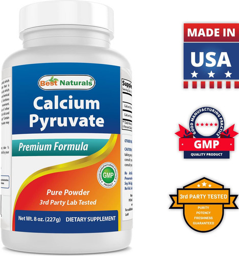 Pó De Piruvato De Cálcio Best Naturals 8 Oz (8 Oz (pacote Co - Imagem 7
