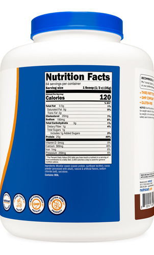 Proteína Em Pó Nutricost Casein Chocolate 2,27 Kg Sem Glúten - Imagem 6