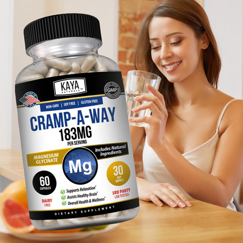 Kaya Naturals Cramp-a-way Glicinato De Magnésio, Auxílio Par - Imagem 7