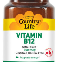 Vitamina B-12 Marca Country Life, 500 Mcg, 100 Comprimidos