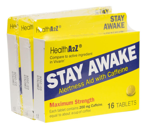 Healtha2z® Fique Acordado | 200 Mg De Cafeína | Auxílio De A - Imagem 2