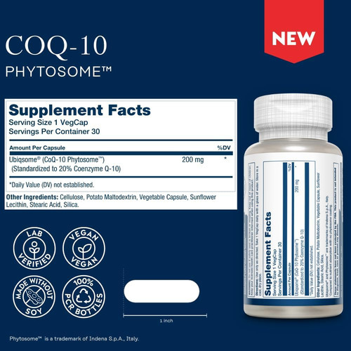 Solaray Coq-10 Phytosome - 9x Absorção Coqmg - Suplemento An - Imagem 2