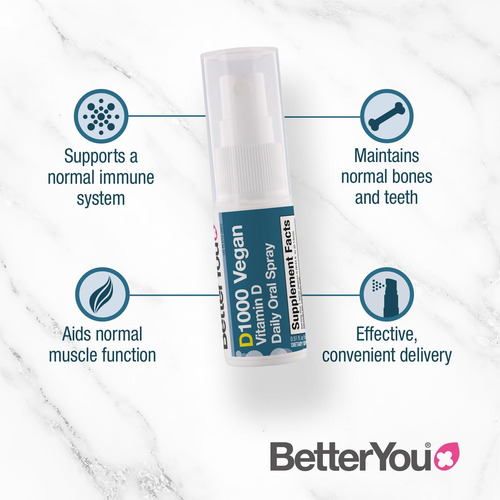Betteryou D1000 Vegan Vitamin D Oral Spray - Alternativa Con - Imagem 3