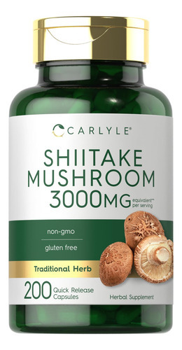 Suplemento De Extrato De Cogumelo Carlyle Shiitake 3000 Mg 2