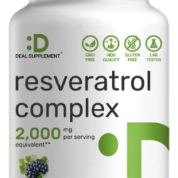 Complexo De Resveratrol 2.000 Mg, 240 Cápsulas Vegetarianas-