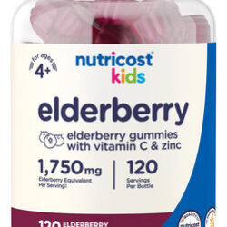 Suplemento De Gomas De Sabugueiro Nutricost Kids Com Zinco E