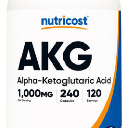 Suplemento Nutricost Akg Ácido Alfa Cetoglutárico 1.000 Mg