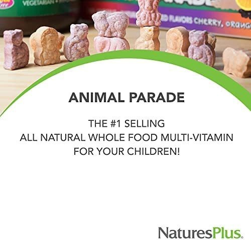 Natures Plus Animal Parade Vitamina D3 Sem Açúcar Para Cria - Imagem 2