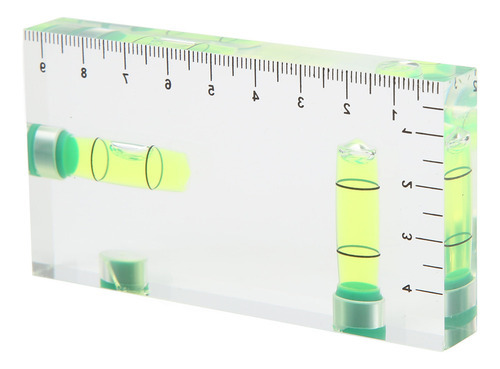 Nível De Bolha Horizontal Totalmente Transparente Bidimensio