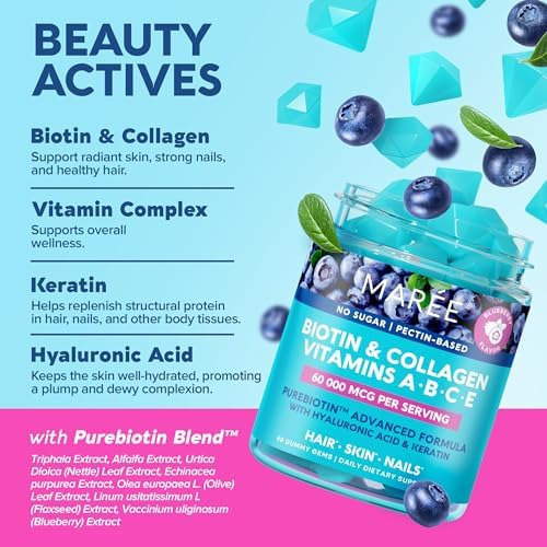 Maree Vitamina B1 Tiamina E B7 Biotina Gomas - Complexo De V - Imagem 4
