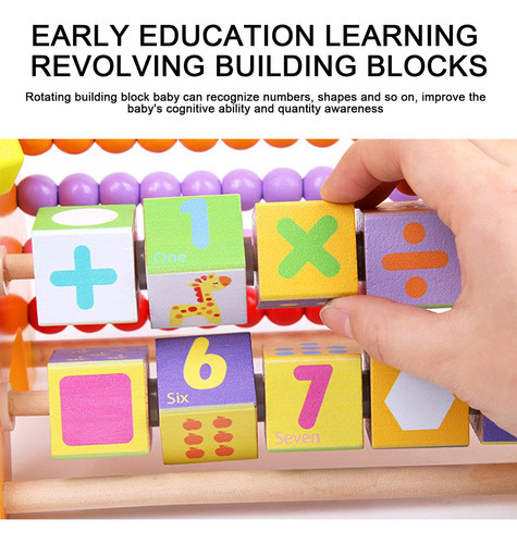 Moldura De Cálculo Multifuncional De Madeira U Kids Educati - Imagem 5