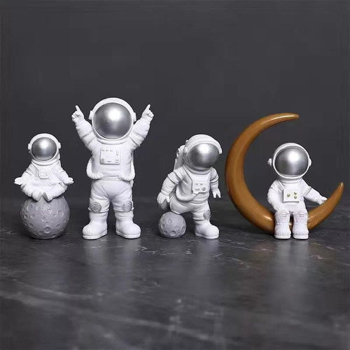 Estatueta De Astronauta De 4 Peças, Decoração De Estátua De - Imagem 15