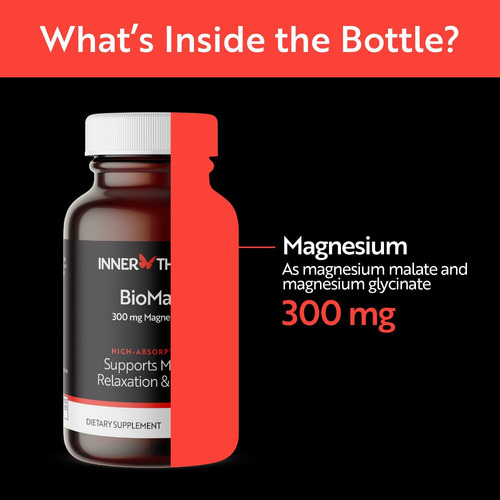 Innerthera Magnesium Glicinate & Malate Complex | 300 Mg | Q - Imagem 2