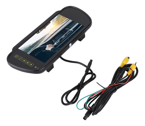 Monitor De Espelho Retrovisor, Tela Lcd De 7 Polegadas, Câme