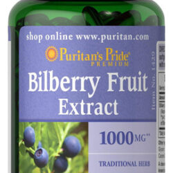 Extrato De Fruta De Mirtilo Premium Puritans Pride 250 Mg (e