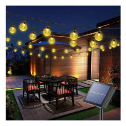 Varal Com Cordão, 200 Leds, Bola De Cristal, Luz De 22 M