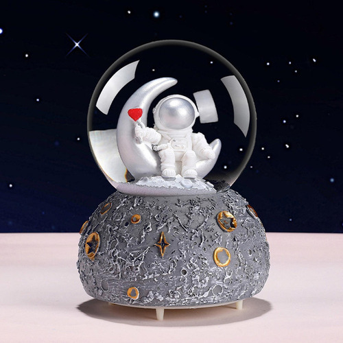 Caixa De Música De Bola De Cristal De Floco De Neve De - Imagem 9