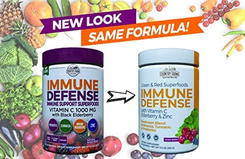 Country Farms Immune Defense Superfoods Drink Mix, Apoia A D - Imagem 5