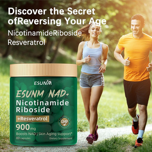 Nicotinamida Ribosídeo 900mg, Nad+ Suplemento Resveratrol Su - Imagem 8