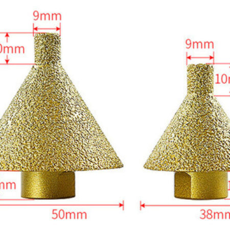 2x Brocas De Chanfro De Diamante M10 Com Diâmetro 38/50mm - Imagem 2