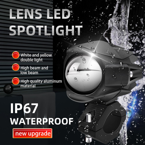 Kit De Faróis De Lupa 100w, Holofote De Carro E Motocicleta - Imagem 6