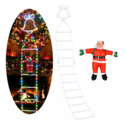 Luz De Escalada De Papai Noel Luz De Decoração De Jardim De