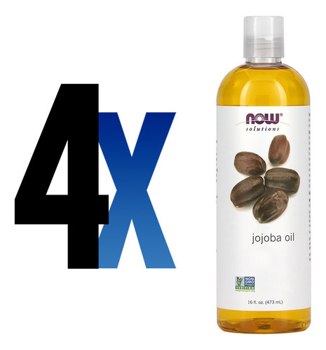 Óleo De Jojoba Now Foods 473 Ml Puro Importado 4un - Imagem 2