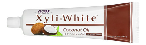 Creme Dental + Óleo Coco Xyliwhite Now Foods 181g Importado - Imagem 2