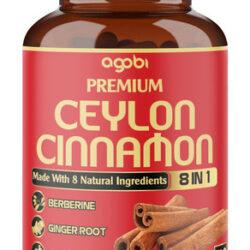 Suplemento Agobi Ceylon Canela Com Berberina 5400 Mg 180 Cáp
