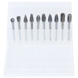 Kit 10 Fresas Lima Tungstenio Escariar Metal Ferro Aço Broca