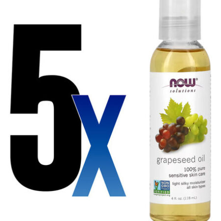 Óleo De Semente De Uva 118ml Now Foods Grapeseed Oil 5un - Imagem 2