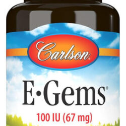 Carlson - E-gems, 100 Ui (67 Mg), Vitamina E De Fonte Natura
