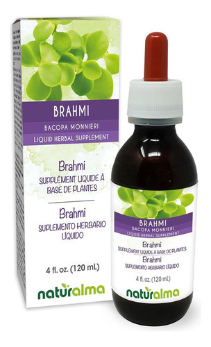 Naturalma Brahmi (bacopa Monnieri) Erva Tintura Sem Álcool -