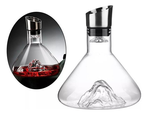 Garrafa De Vidro Iceberg Garrafa De Vinho Aerador Para - Imagem 4