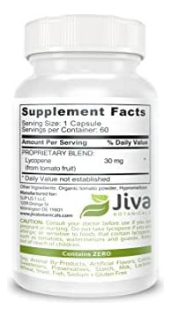 Jiva Botanicals - Suplemento De Licopeno 30 Mg Cápsulas-feit - Imagem 6