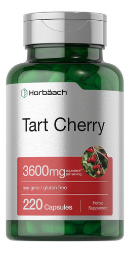 Cápsulas De Extrato De Cereja Azeda Horbäach | 3600mg | 220