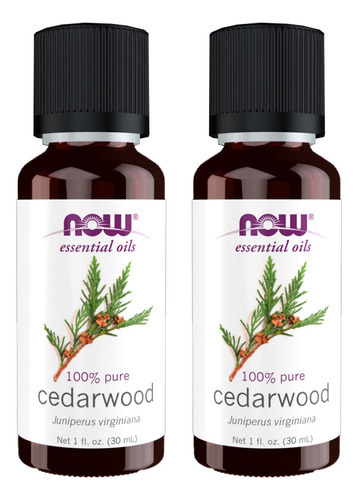 Óleo De Cedro 100% Puro Now Foods Cedarwood Oil 30ml 2un