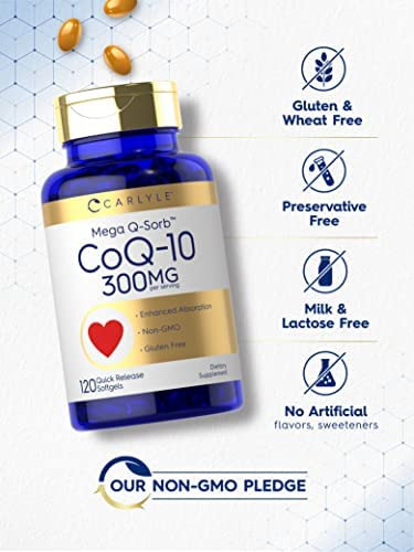 Carlyle Coqmg | 120 Cápsulas | Mega Q-sorb Coenzima Q-10 | C - Imagem 4