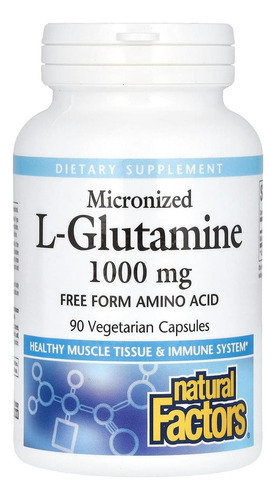 Fatores Naturais - L -glutamina Micronizada 1000mg, Suporte