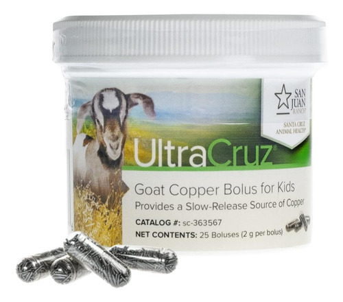 Ultracruz - Suplemento Em Bolus De Cobre Sc-goat Para Crianç