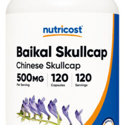 Suplemento Nutricost Baikal Skullcap 500 Mg 120 Cápsulas
