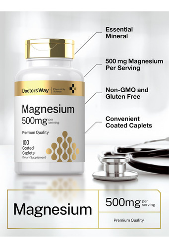 Suplemento Doctor"s Way Magnésio 500 Mg 100 Cápsulas - Imagem 4