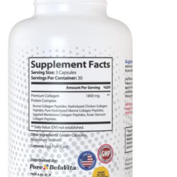 Suplemento Completo De Colágeno - 1800mg, Tipos I, Ii, Iii,