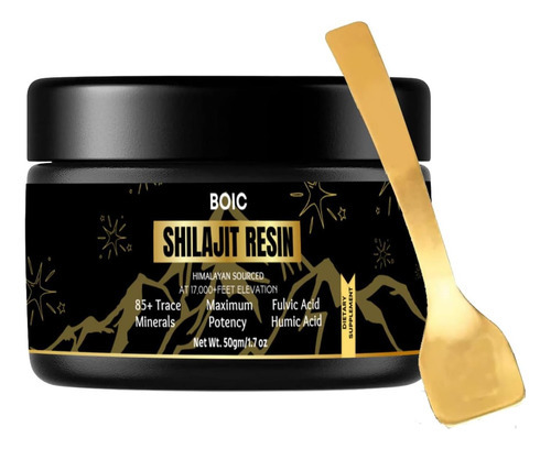 Resina Boic Pure Black Himalaya Shilajit Beneficia Energia E